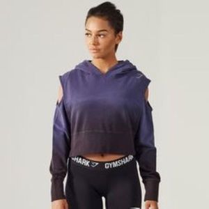 Rare GymShark cropped ombré hoodie